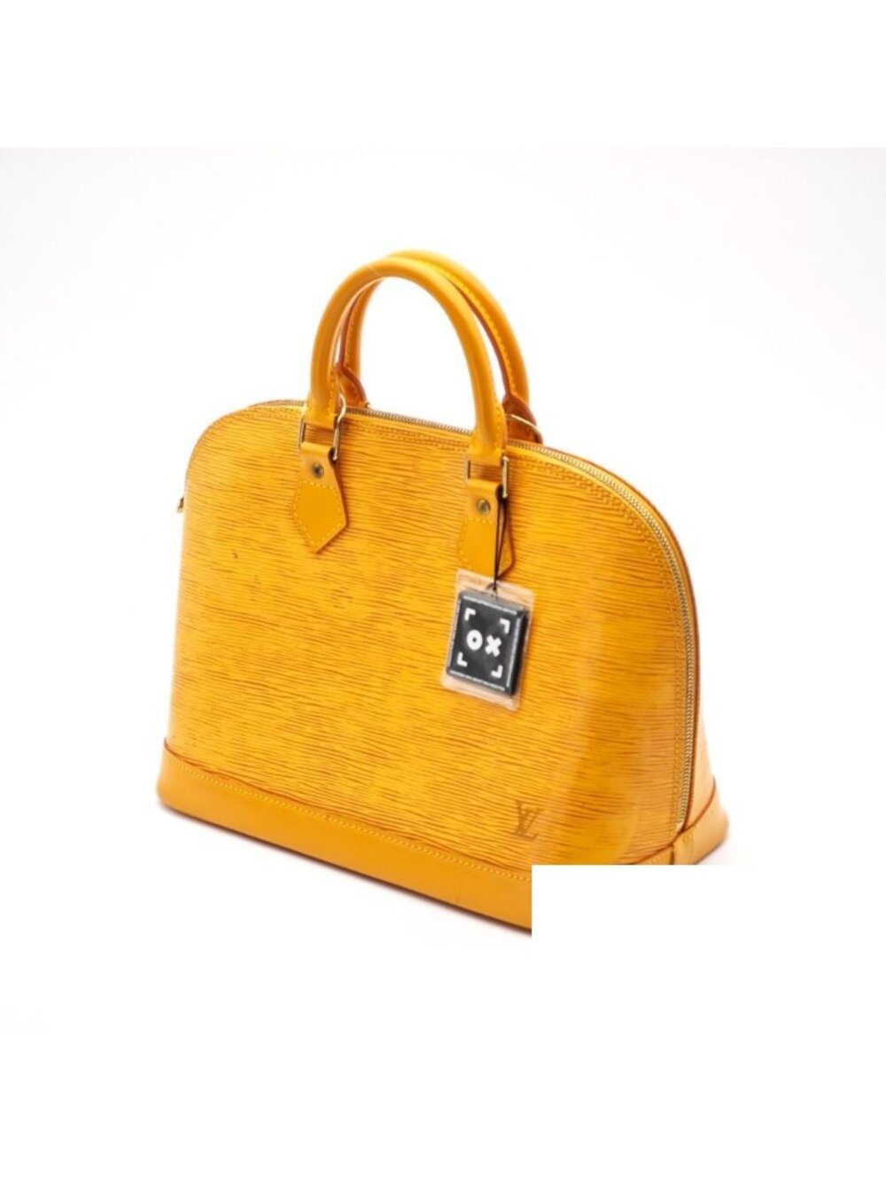 Louis Vuitton Alma Epi Leather Yellow Handbag